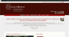 Desktop Screenshot of elevageriverland.com